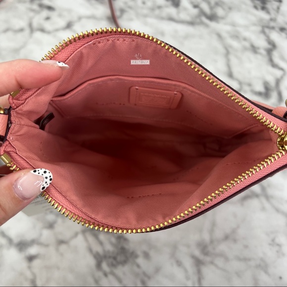 Coach Kitt Messenger Crossbody In Candy Pink - Picture 8 of 11